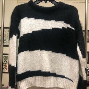 Joseph Geometric Angora Sweater